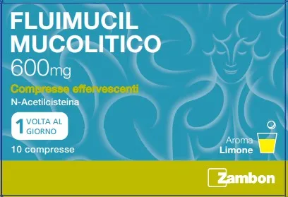 FLUIMUCIL MUCOL 600 MG COMPRESSE EFFERVESCENTI, 10 COMPRESSE IN BLISTER AL/PE
