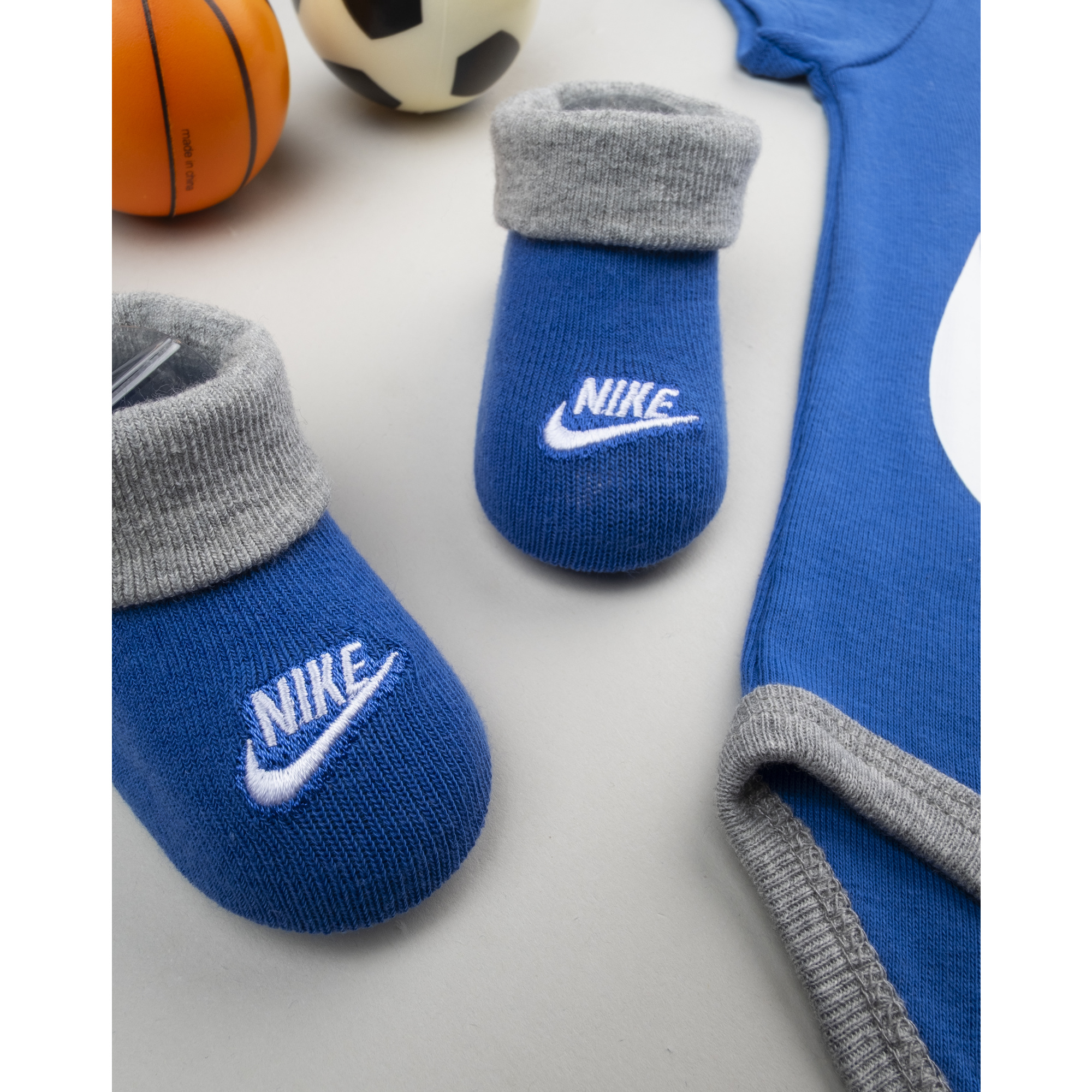 Pack 3 pezzi nike neonato grigio/blu - immagine 5