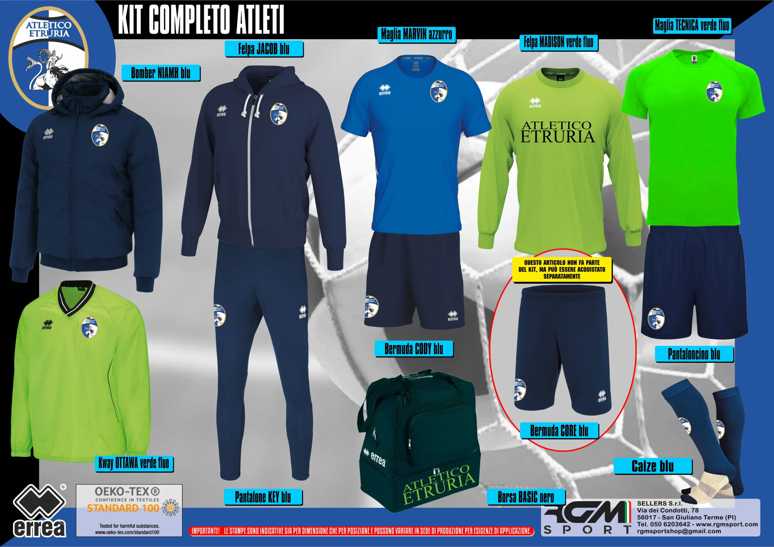 Kit Completo Atleti – Atletico Etruria