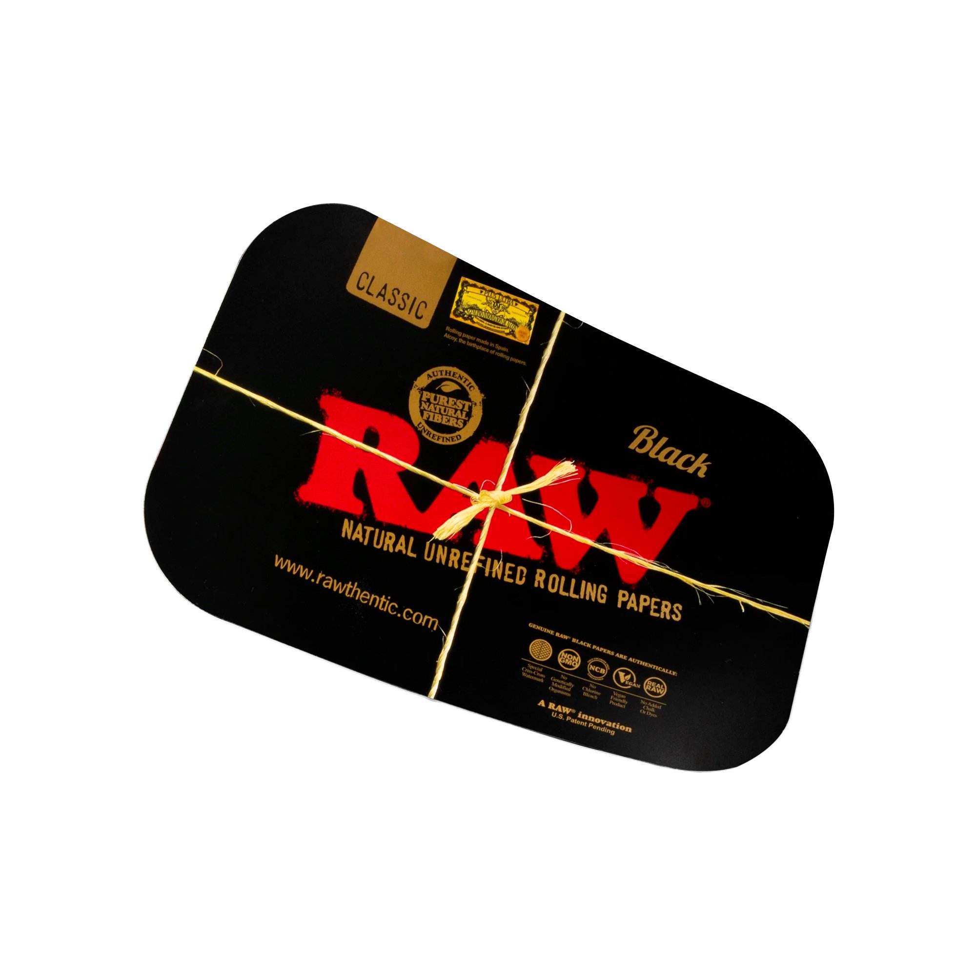 BLACK MAGNETIC ROLLING TRAY COVER (SMALL) – Raw