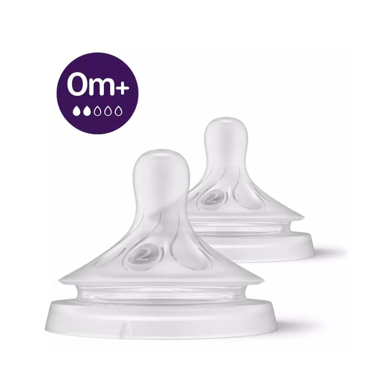 Avent Philips Tettarelle Natural 3.0 Flusso 2, 0+ Mesi